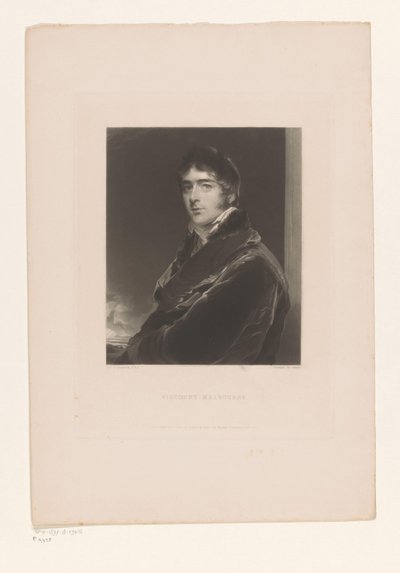 Portret van Williama Lamba Wicehrabia Melbourne autorstwa Edward McInnes