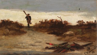 Rybak nad wodą autorstwa Edward Mitchell Bannister