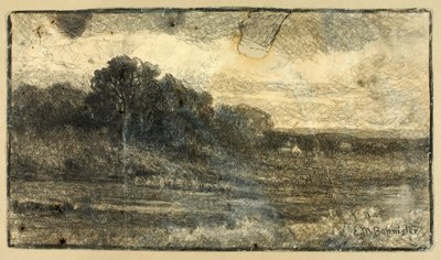 Krajobraz z drzewami autorstwa Edward Mitchell Bannister