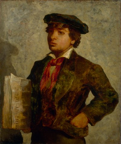 Chłopiec z gazety, 1869. autorstwa Edward Mitchell Bannister
