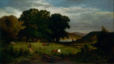 Drzewa dębowe autorstwa Edward Mitchell Bannister