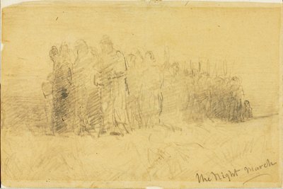 Nocny Marsz autorstwa Edward Mitchell Bannister