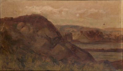 Bez tytułu (krajobraz ze skałami) autorstwa Edward Mitchell Bannister