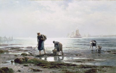 Zbieracze ostryg, 1883 autorstwa Edward Moran