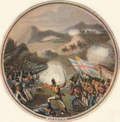 Bitwa pod Albuerą, 1815, 1910 autorstwa Edward Orme