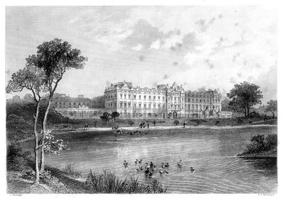 Pałac Buckingham, Londyn, 1899. autorstwa Edward Paxman Brandard