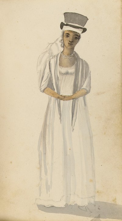 Portret kobiety z Indii Zachodnich, początek XIX wieku (akwarela) autorstwa Edward Pelham Brenton