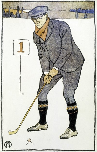 Kalendarz: „Kalendarz golfowy” Edwarda Penfielda autorstwa Edward Penfield