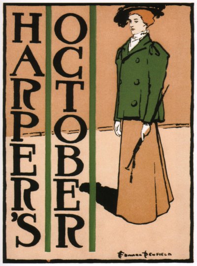 Harfiści Październik 1895 autorstwa Edward Penfield
