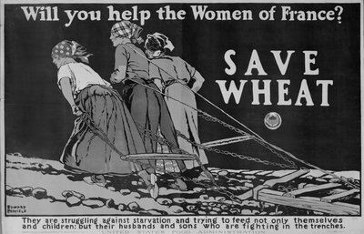 Pomożesz kobietom we Francji? Plakat z pierwszej wojny światowej autorstwa Edward Penfield