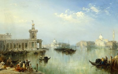 Widok Wenecji (olej na płótnie) autorstwa Edward Pritchett