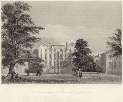 Addiscombe College w Croydon (grawerunek) autorstwa Edward Pritchett