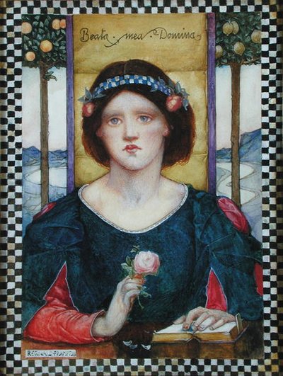 Beata Mea Domina (akwarela i pastel na papierze) autorstwa Edward Reginald Frampton