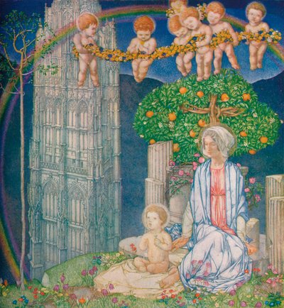 Matka Boża Obiecana, c1918, 1919 autorstwa Edward Reginald Frampton