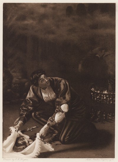 Il Pecorone: Dzień IX, Powieść I, Mistrz złodziejski (lito) autorstwa Edward Robert Hughes