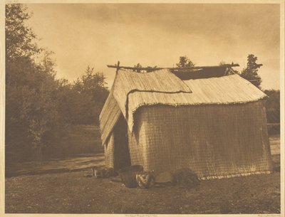 Dom z mat - Skokomish autorstwa Edward S. Curtis