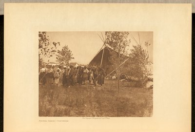 Taniec zwierząt - Cheyenne autorstwa Edward S. Curtis