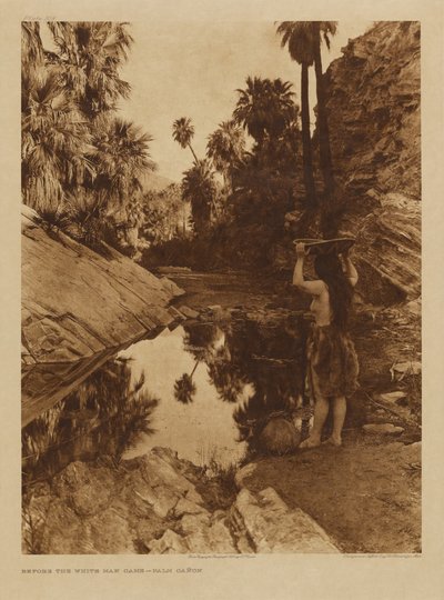 Zanim przybył biały człowiek - Palm Canon autorstwa Edward S. Curtis
