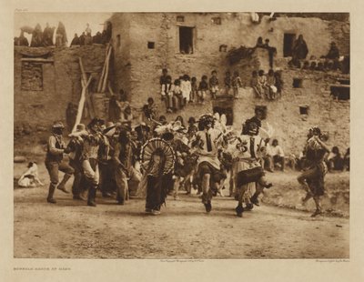Taniec Bizonów w Hano autorstwa Edward S. Curtis