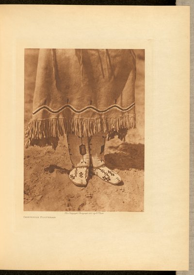 Obuwie Czejenów autorstwa Edward S. Curtis