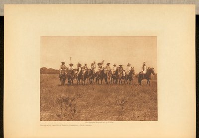 Parada taneczna Chiefs in the Sun - Cheyenne autorstwa Edward S. Curtis