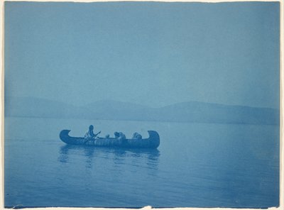Przejście przez jezioro Kutenai autorstwa Edward S. Curtis