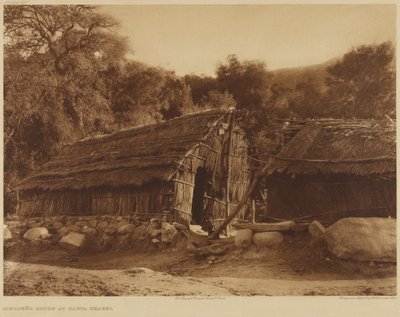 Dom Diegueño w Santa Ysabel autorstwa Edward S. Curtis