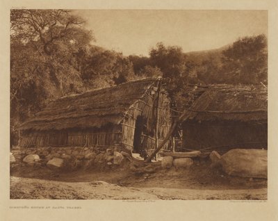 Dom Diegueño w Santa Ysabel autorstwa Edward S. Curtis