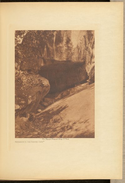 Wejście do malowanej jaskini autorstwa Edward S. Curtis