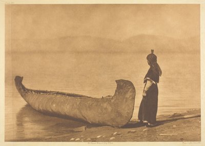 Na brzegu jeziora - Kutenai autorstwa Edward S. Curtis