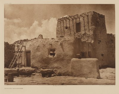 Wieża strażnicza w Paguate autorstwa Edward S. Curtis