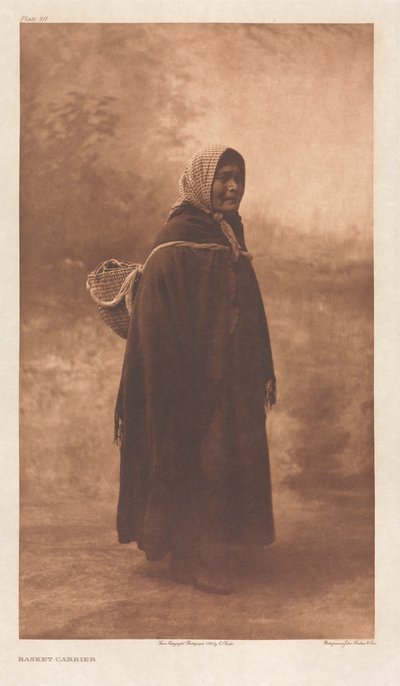 Teczka IX, Tabliczka 311: Koszyk Koszyk autorstwa Edward S. Curtis