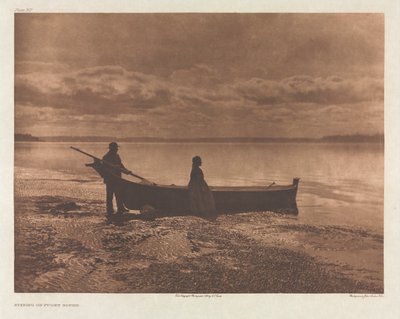 Portfolio IX, Tablica 312: Wieczór na Puget Sound autorstwa Edward S. Curtis