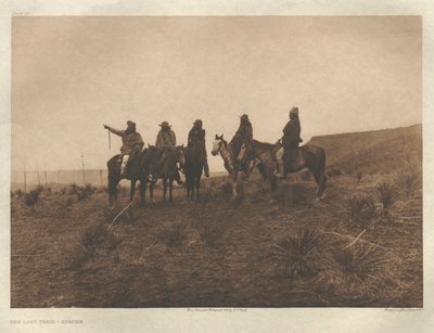 Portfolio I, płyta 19: Zagubiony szlak - Apache autorstwa Edward S. Curtis