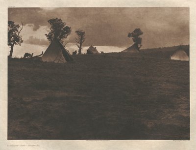 Portfolio I, plansza 24: Obóz na wzgórzu - Jicarilla autorstwa Edward S. Curtis