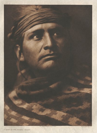 Portfolio I, płyta 26: Wódz pustyni Navaho autorstwa Edward S. Curtis