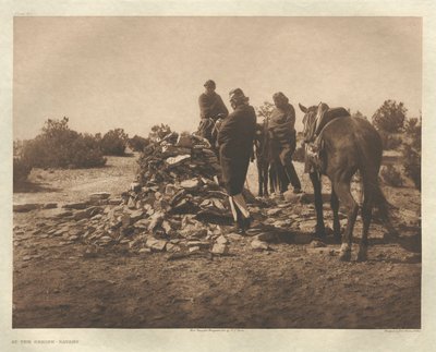 Portfolio I, płyta 30: W świątyni - Navaho autorstwa Edward S. Curtis