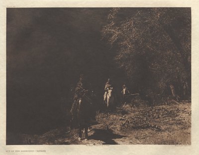 Portfolio I, płyta 37: Z ciemności - Navaho autorstwa Edward S. Curtis