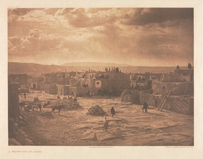 Portfolio XVI, płyta 565: Święto w Acoma autorstwa Edward S. Curtis