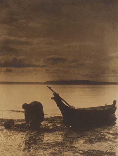 [The Clam Digger] autorstwa Edward S. Curtis
