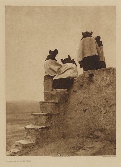 Obserwując tancerzy autorstwa Edward S. Curtis