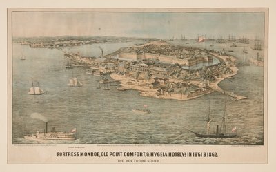 Twierdza Monroe, Old Point Comfort i Hotel Hygeia w stanie Wirginia w 1861 i 1862 r. autorstwa Edward Sachse