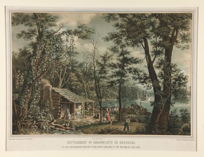 Osiedlenie imigrantów w Missouri/ Opuściliśmy nasz ukochany kraj autorstwa Edward Sachse