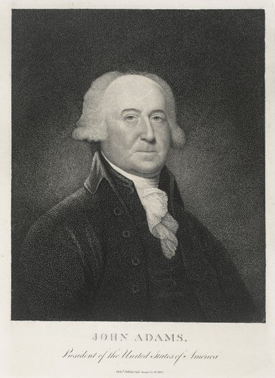 John Adams, Drugi Prezydent Stanów Zjednoczonych autorstwa Edward Savage