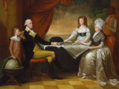 Rodzina Waszyngtona, 1789-1796. autorstwa Edward Savage