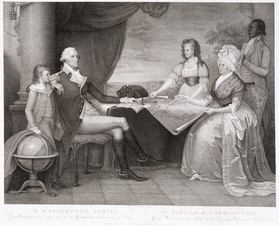 The Washington Family, 1798 (grawerowanie i akwaforta punktowa) autorstwa Edward Savage