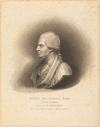 Henry Blundell autorstwa Edward Scriven after George Bullock