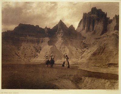 Na Badlandach autorstwa Edward Sheriff (after) Curtis
