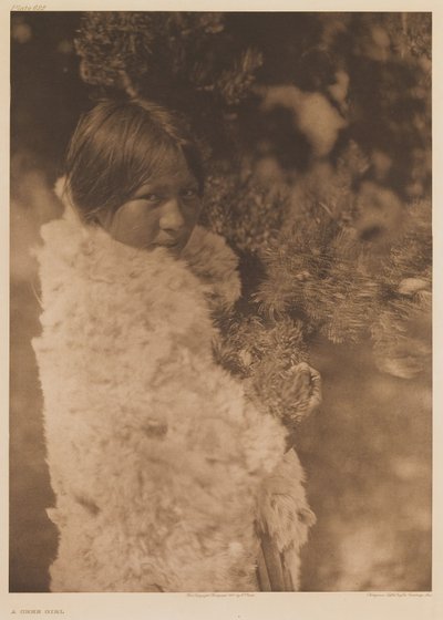Dziewczyna Cree autorstwa Edward Sheriff Curtis