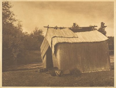 Dom z mat - Skokomish, 1912. autorstwa Edward Sheriff Curtis